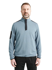Mens Bangor midlayer - dusty blue