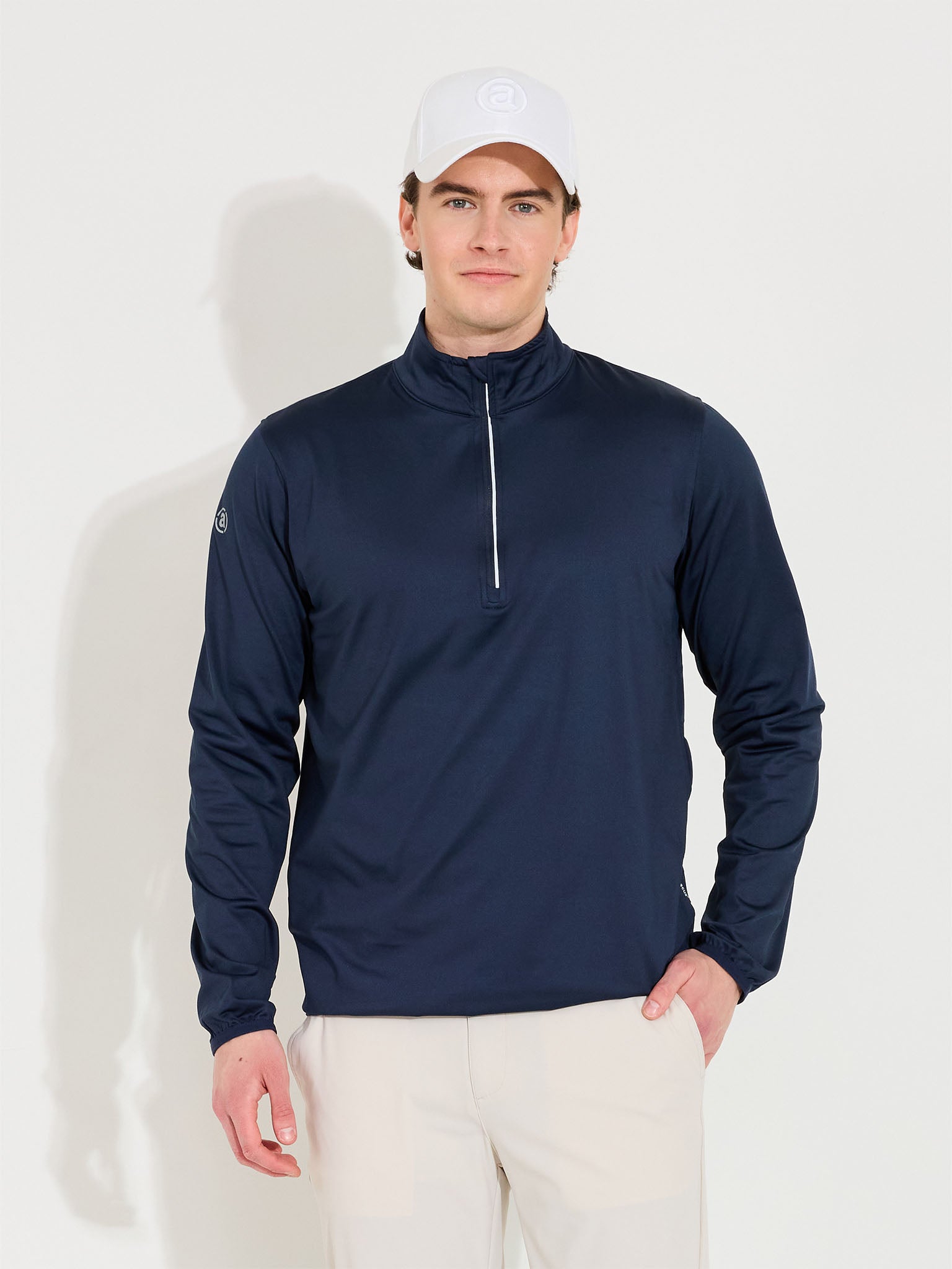 れん【FTP】 M GANGSTA HALF-ZIP(NAVY) Mens Cradoc halfzip fleece - navy – Abacus Sportswear