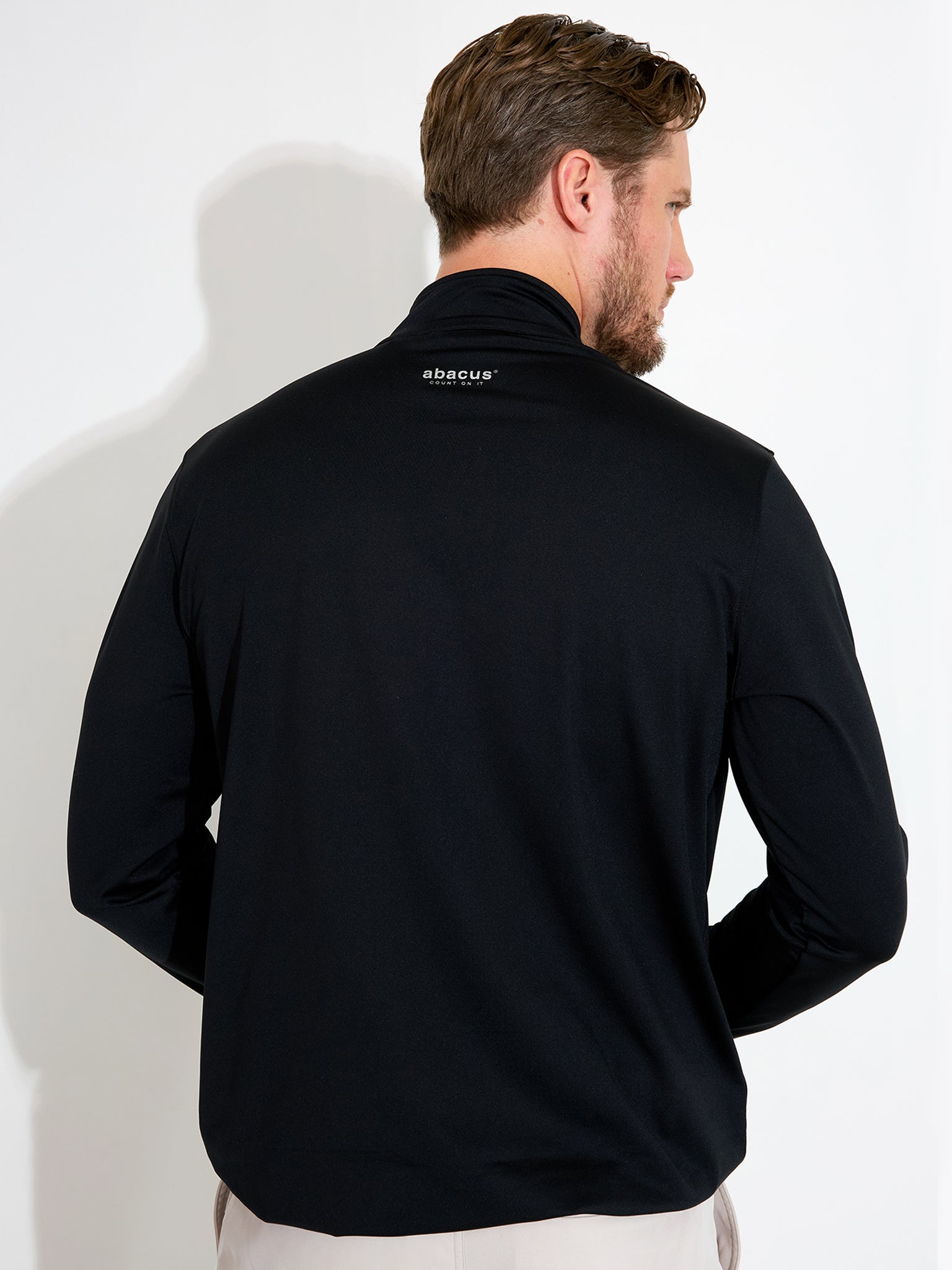 Mens Cradoc halfzip fleece - black