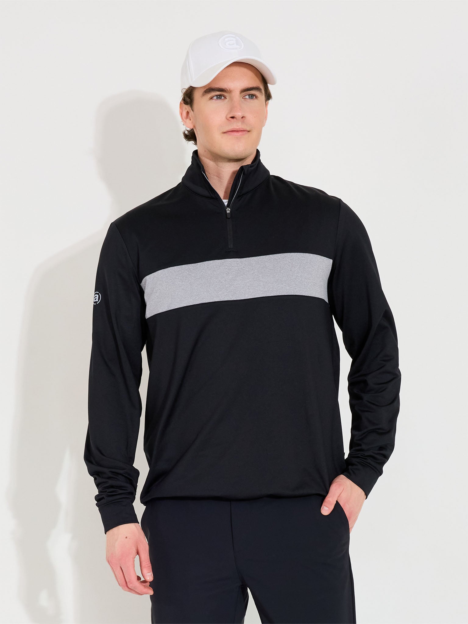 Mens Club midlayer - black/lt grey