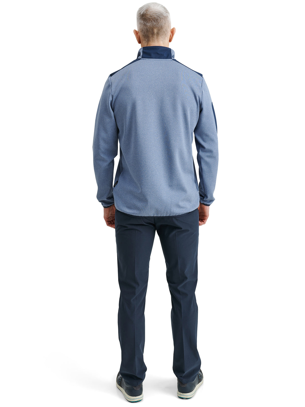 Mens Scramble halfzip - blue-5