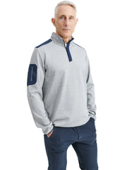 Mens Scramble halfzip - lt.greymelange