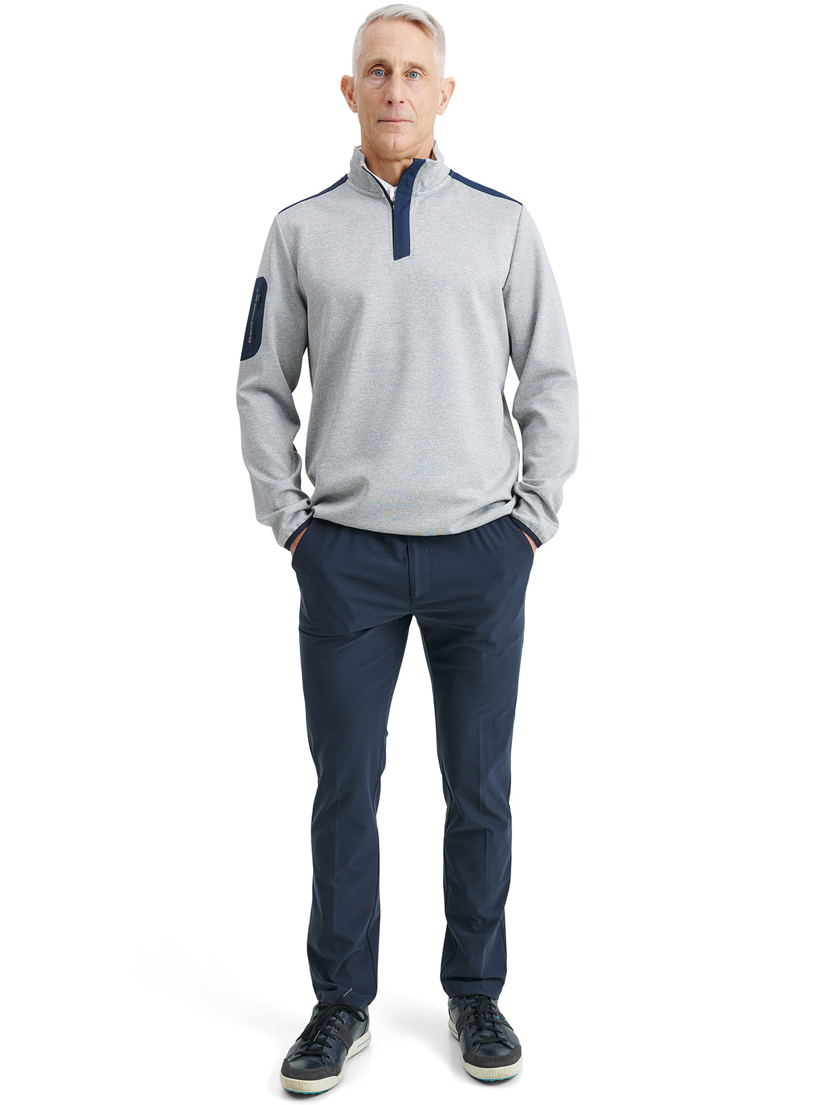 Mens Scramble halfzip - lt.greymelange-2