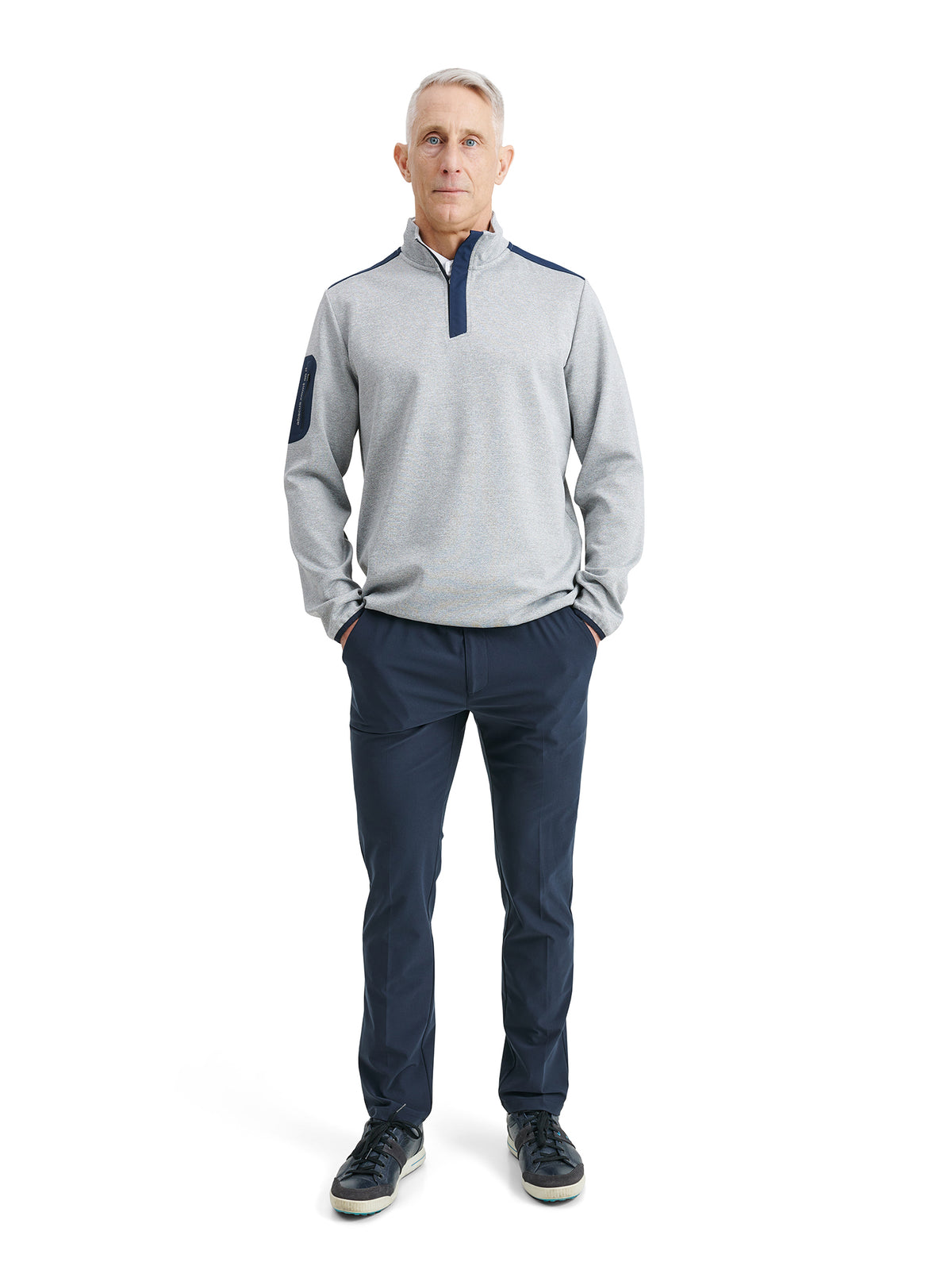 Mens Scramble halfzip - lt.greymelange-3
