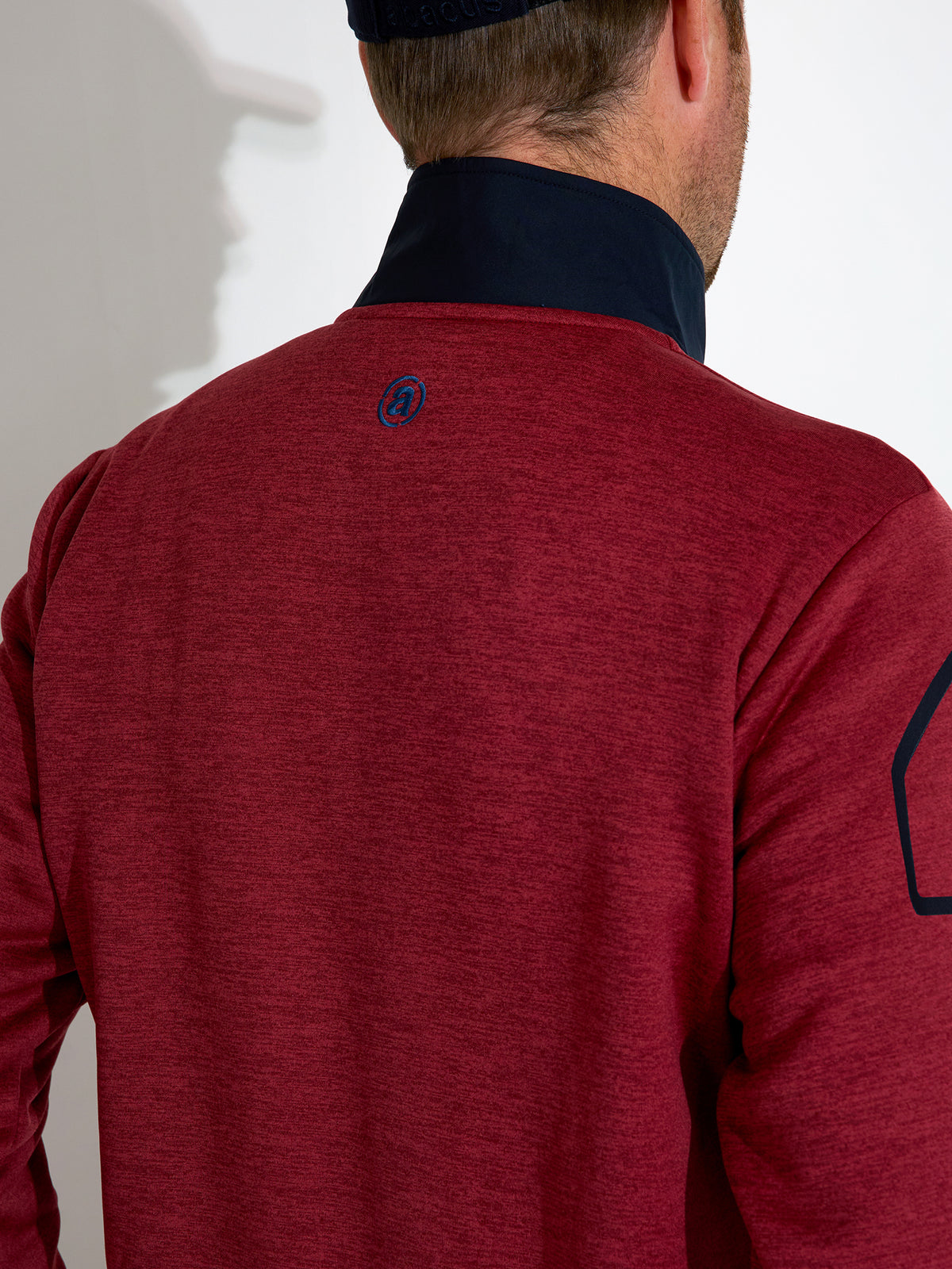 Mens Arden midlayer - cranberry-3
