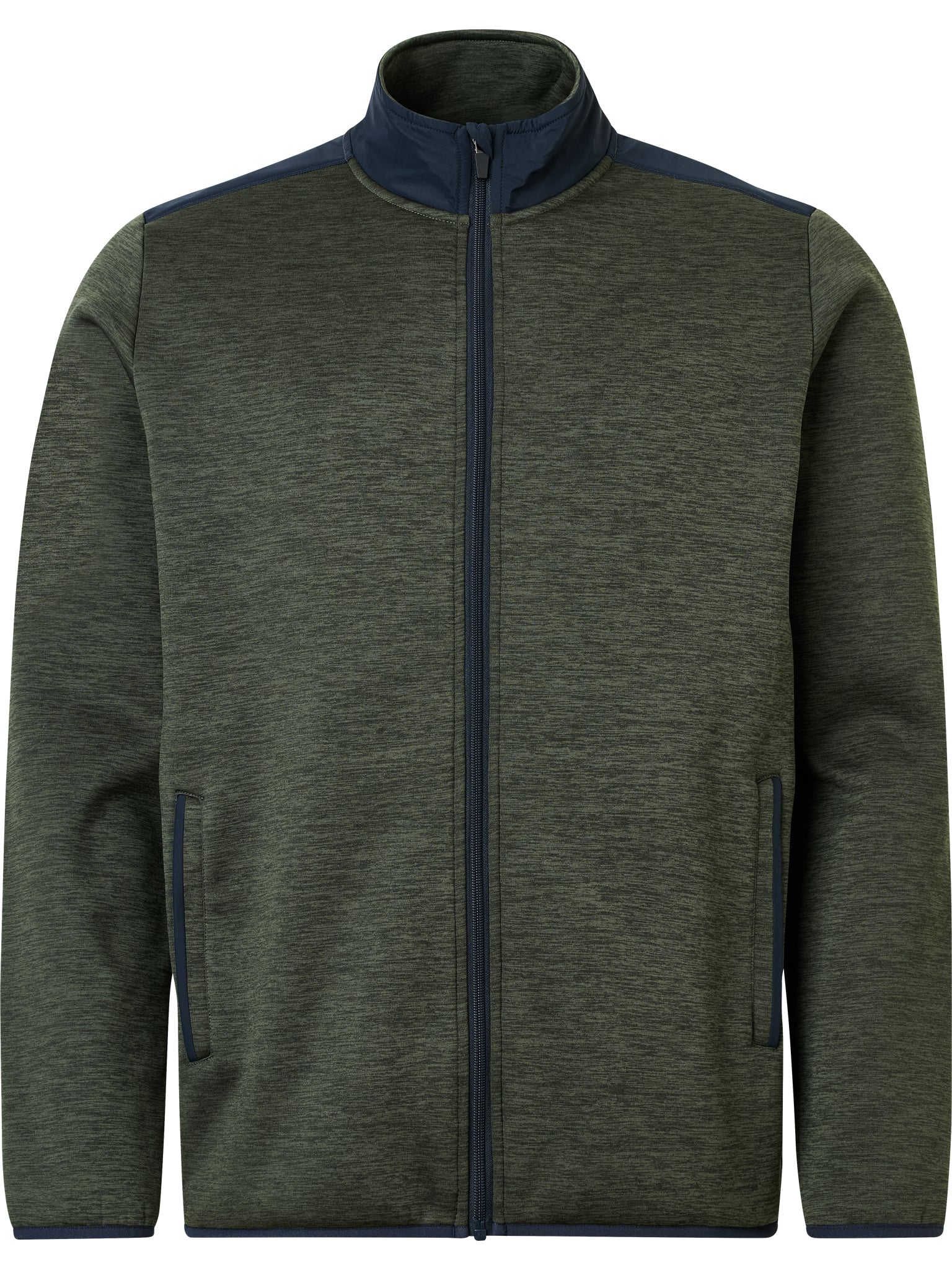 Mens Arden midlayer fullzip - forest melange-6