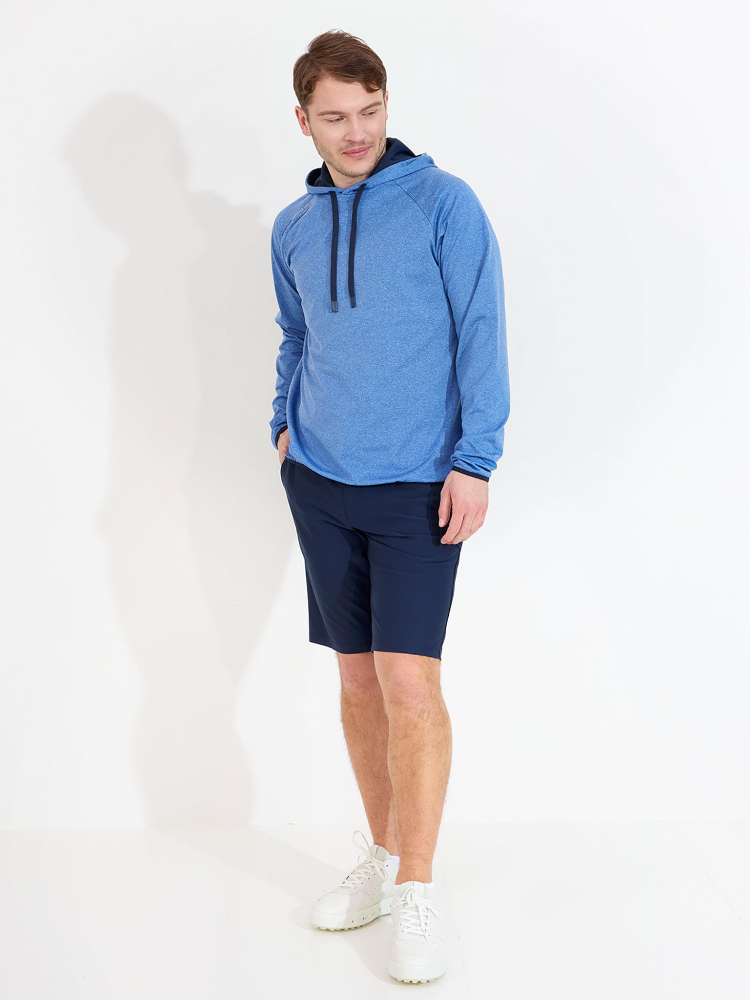 Mens Loop hoodie - horizon blue-3