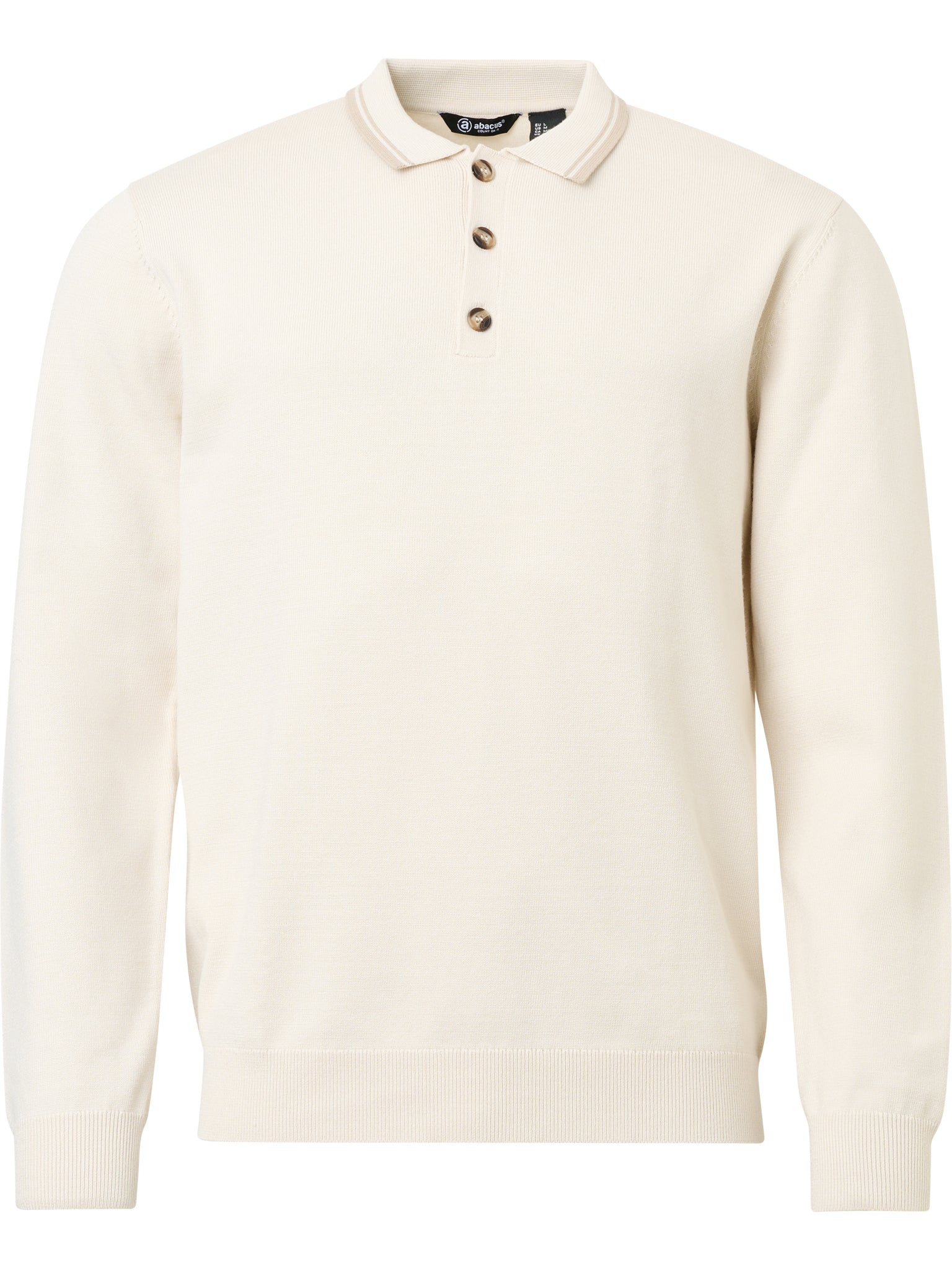 Mens Niblick longsleeve polo - clam-5