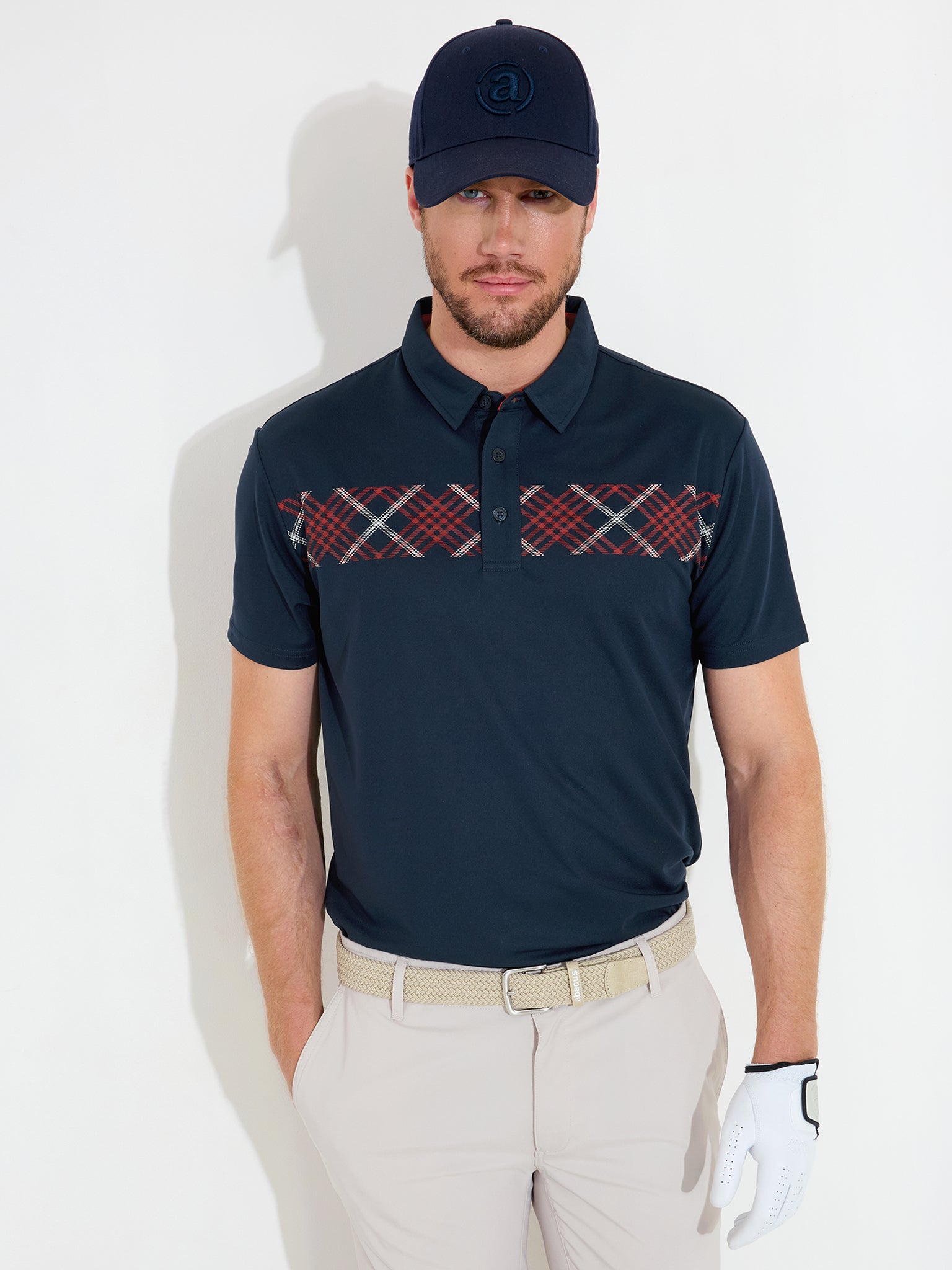 Mens Cape drycool polo - crimson