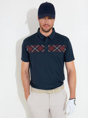 Mens Cape drycool polo - crimson