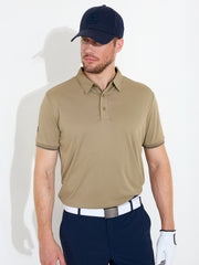 Mens Hamilton drycool polo - taupe
