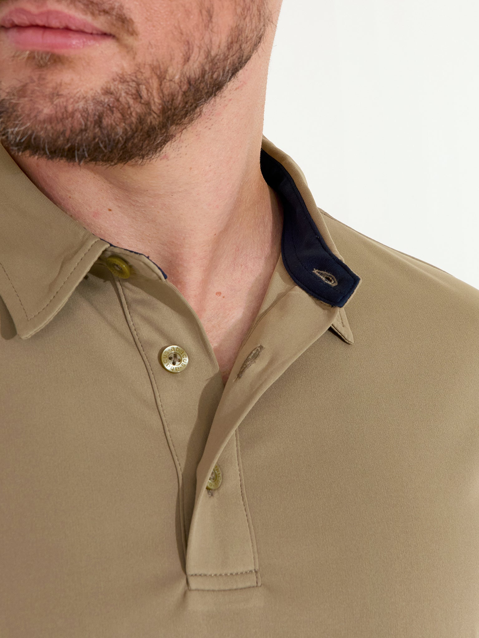 Mens Hamilton drycool polo - taupe-4