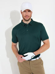 Mens Hamilton drycool polo - course green