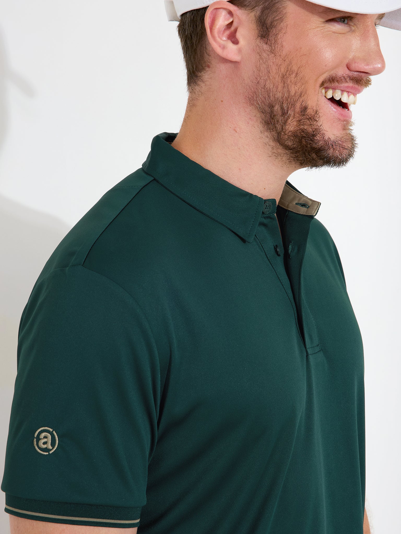 Mens Hamilton drycool polo - course green-2