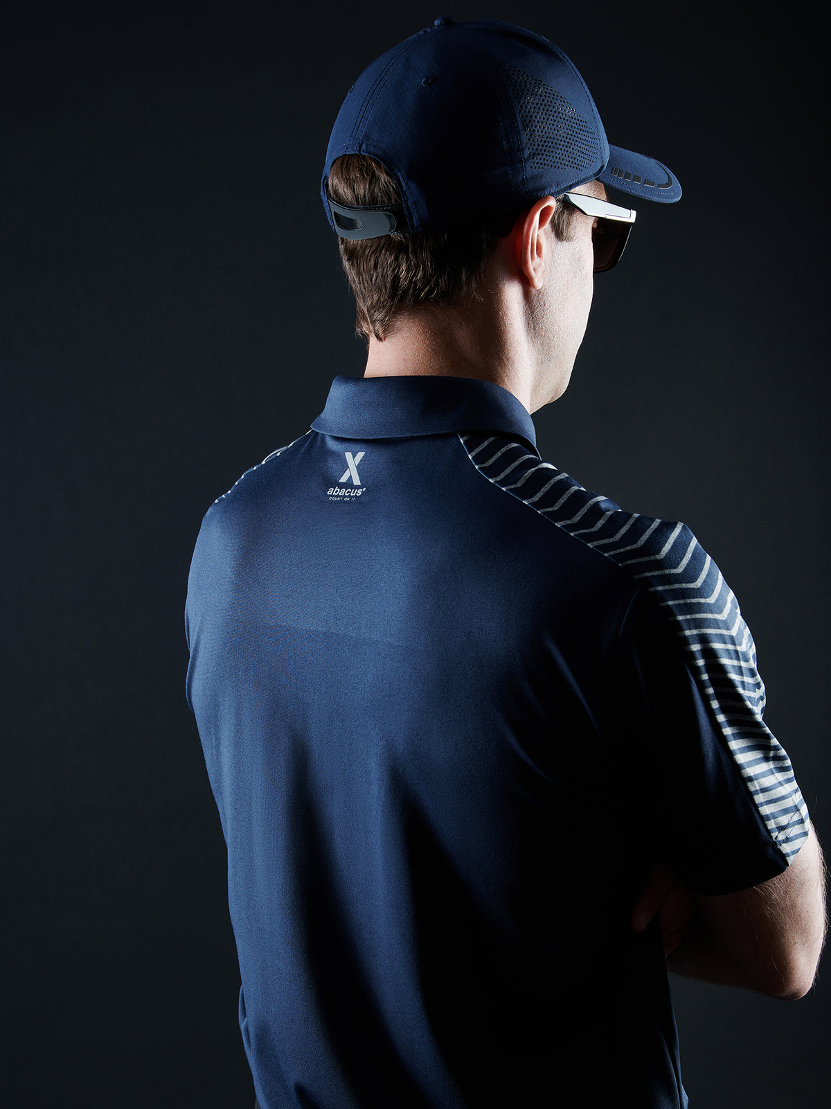 Mens Albatross polo - navy combo-2