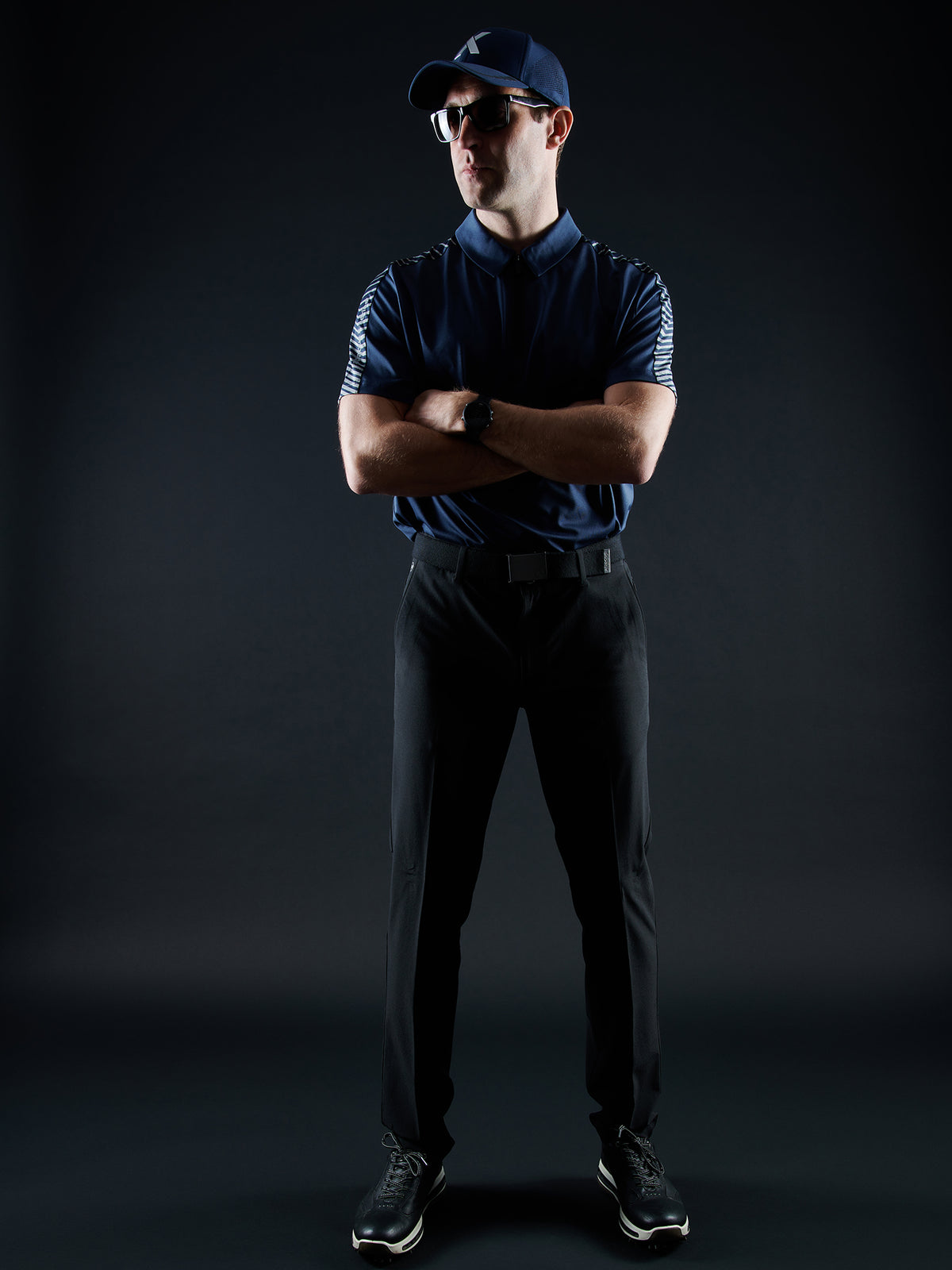 Mens Albatross polo - navy combo-3