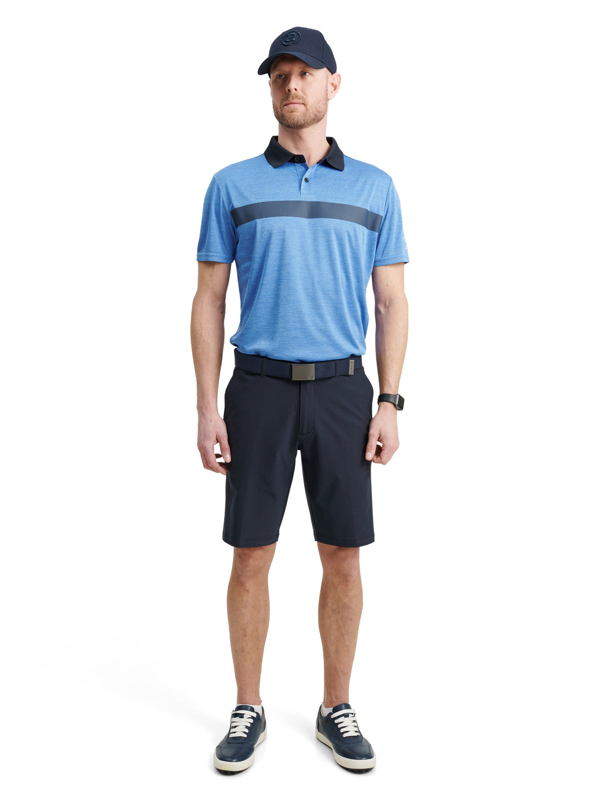 Mens Hudson drycool polo - skyblue-2