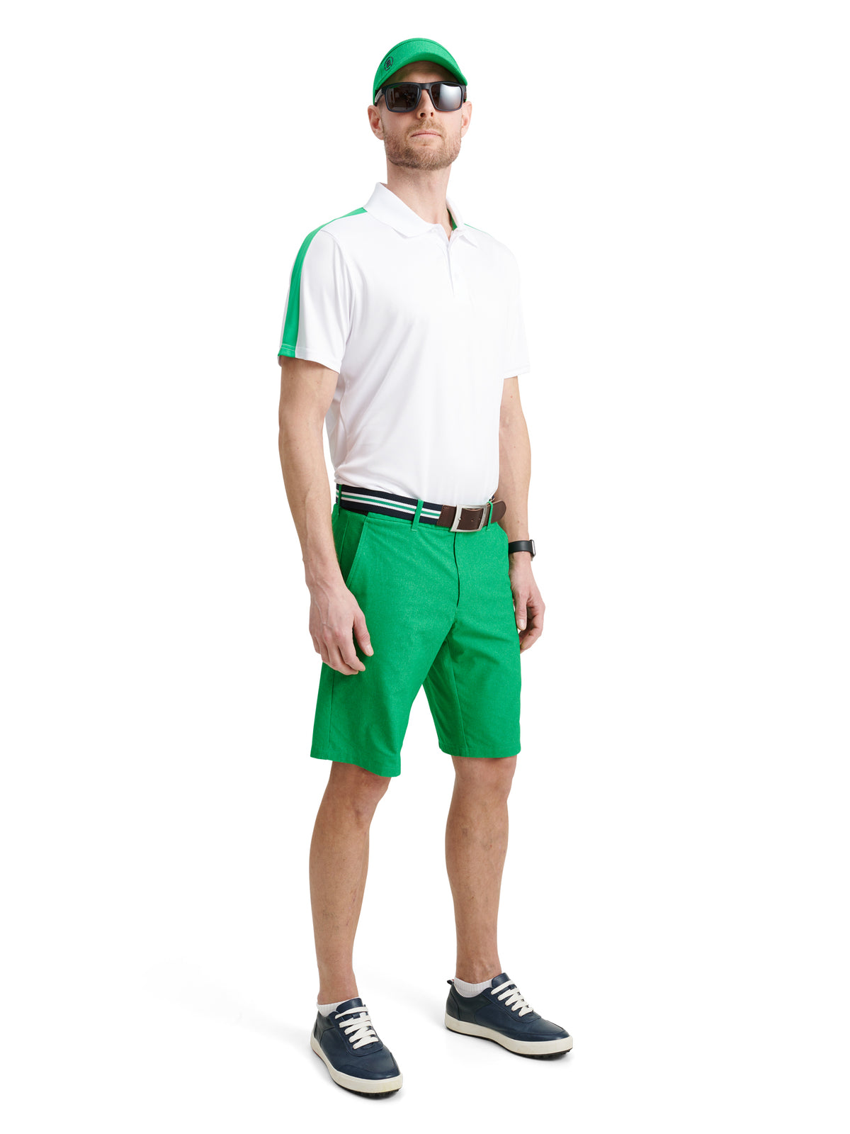 Mens Bandon drycool polo - white/fairway-2