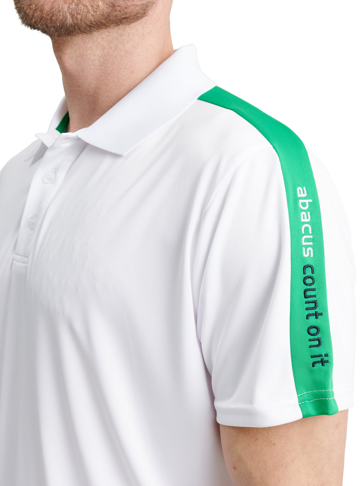 Mens Bandon drycool polo - white/fairway-3