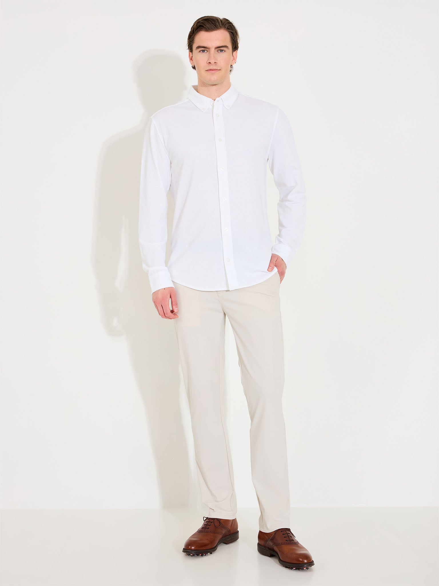 Mens Hillside shirt - white-3