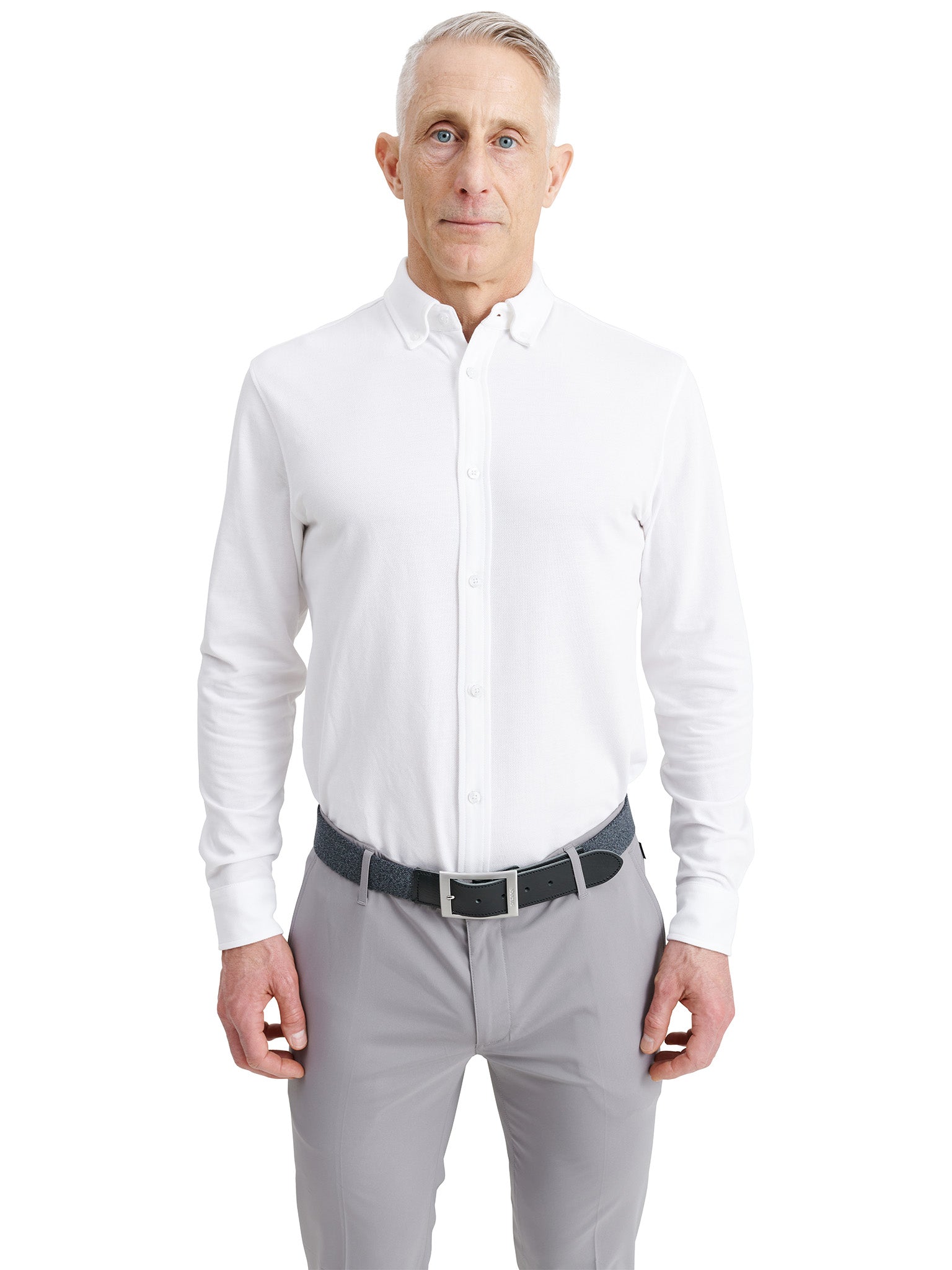 Mens Hillside shirt - white-2