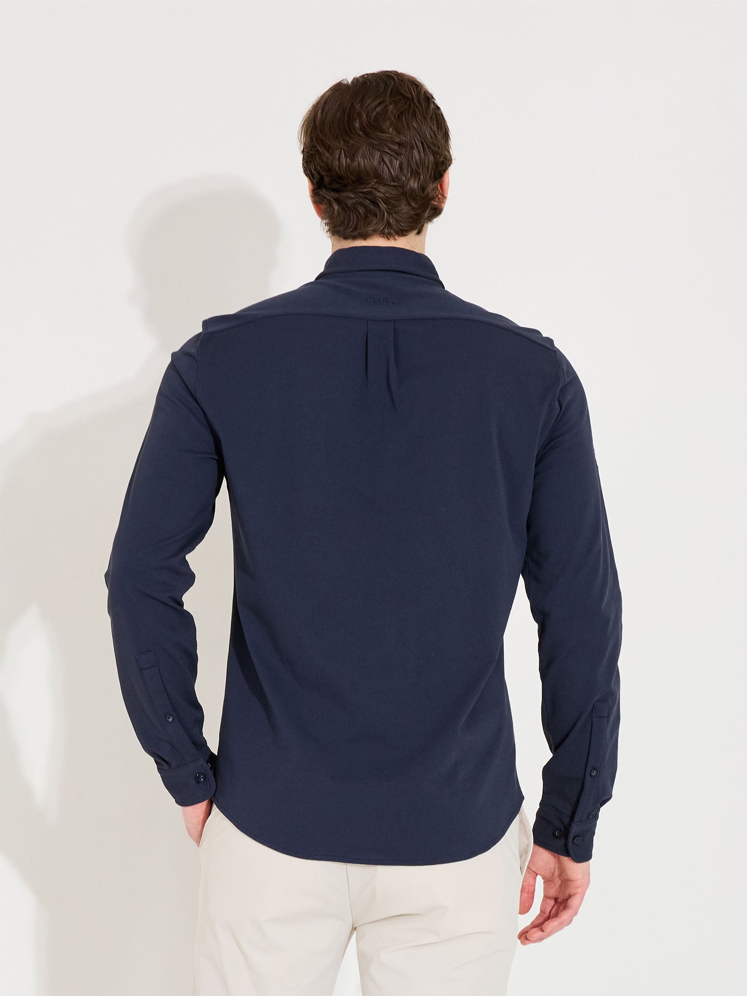 Mens Hillside shirt - navy-3
