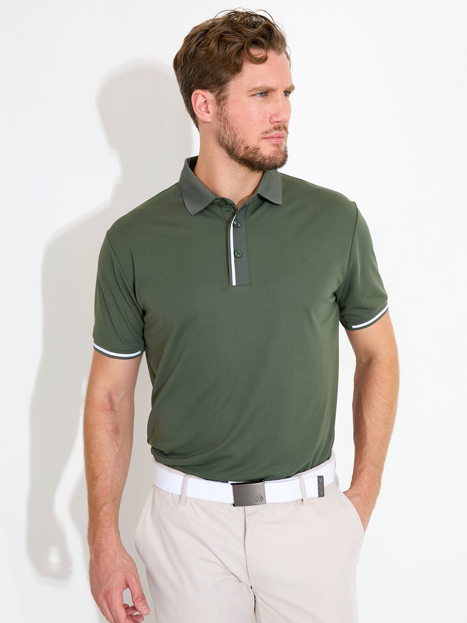Mens Pikewood drycool polo - forest – Abacus Sportswear