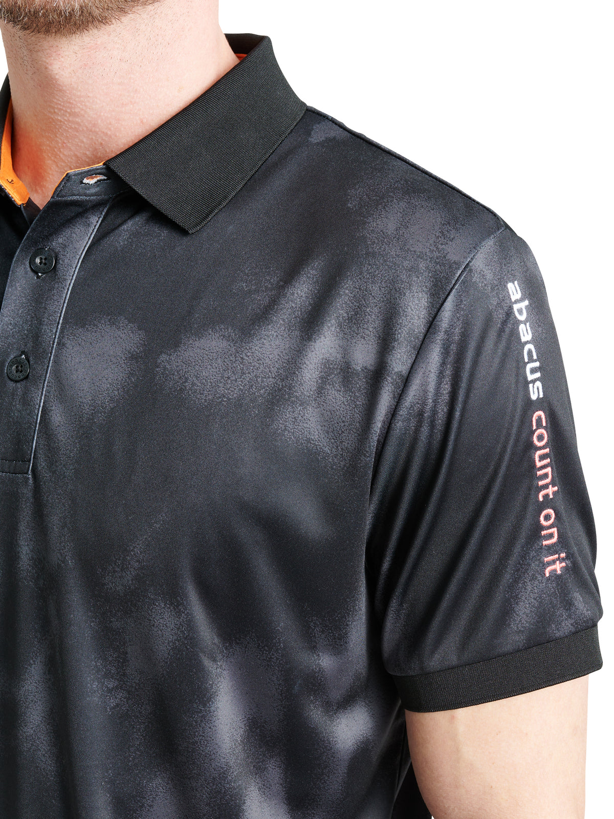 Mens Lahinch drycool polo - black/grey-3