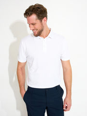 Mens Cray drycool polo - white