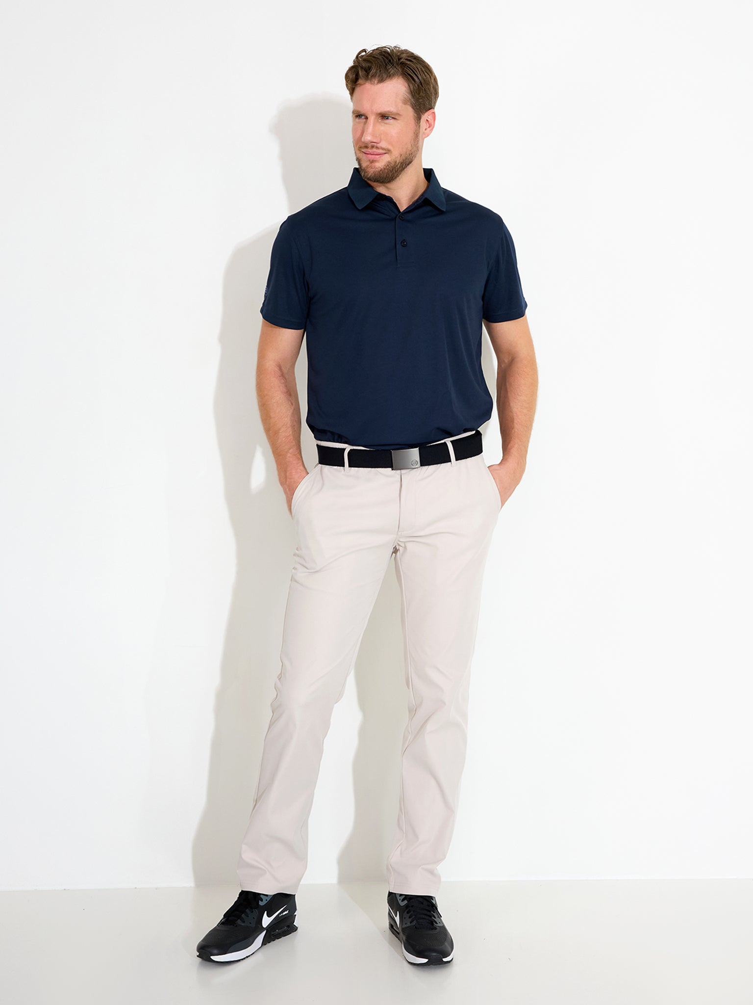 Mens Cray drycool polo - navy-3