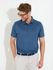 Mens Cray drycool polo - steelblue