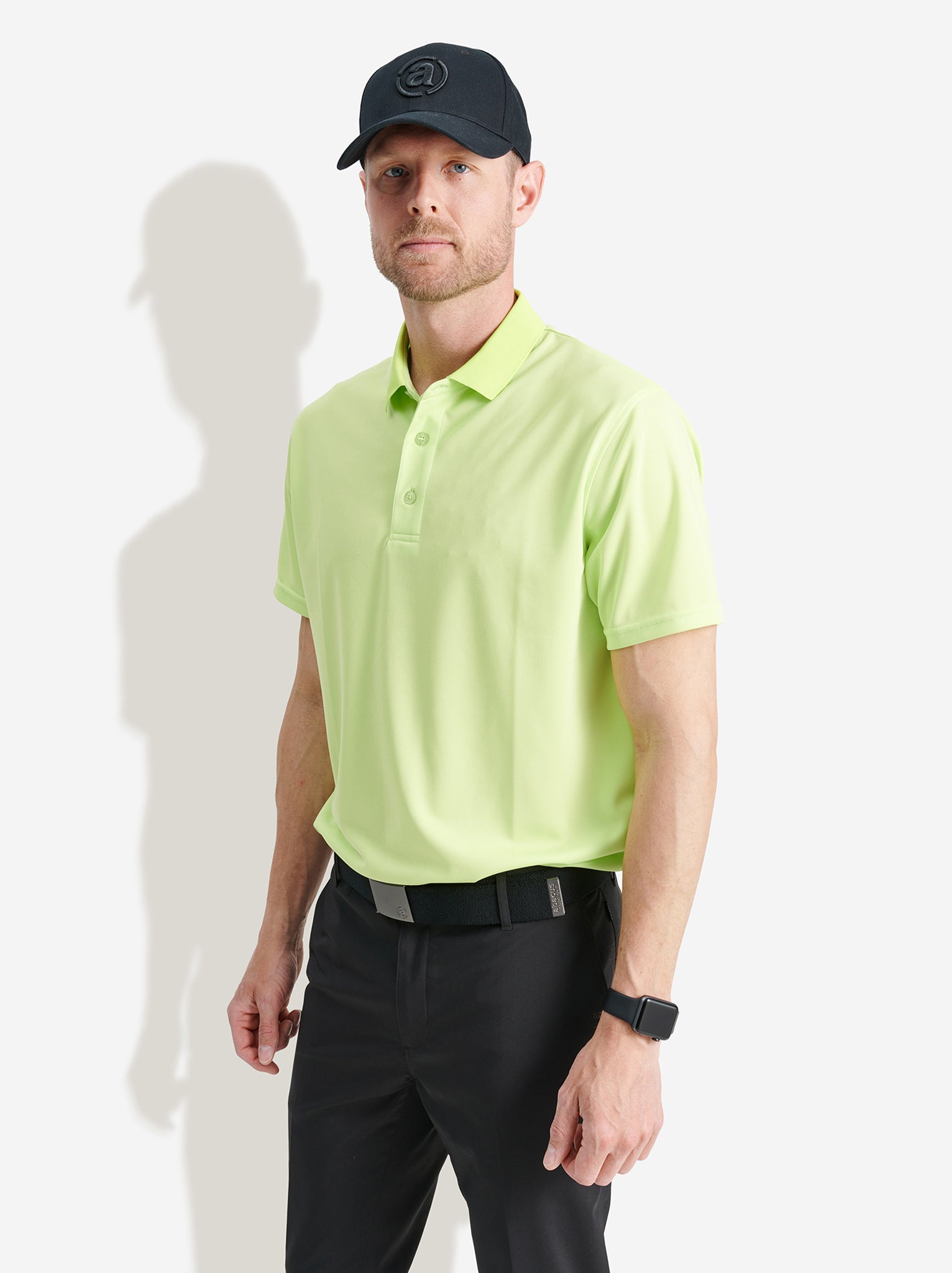 Mens Cray drycool polo - lime-1