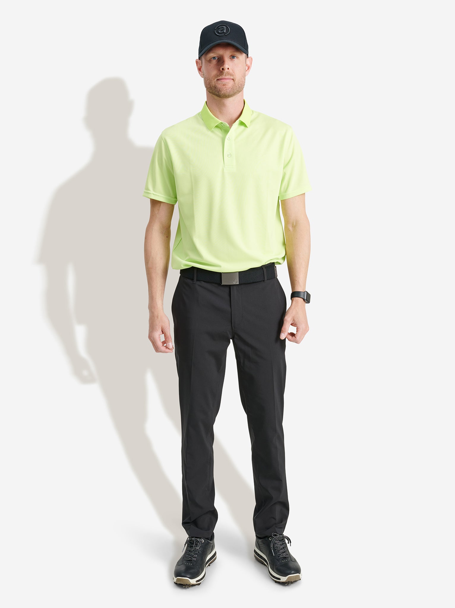 Mens Cray drycool polo - lime-2