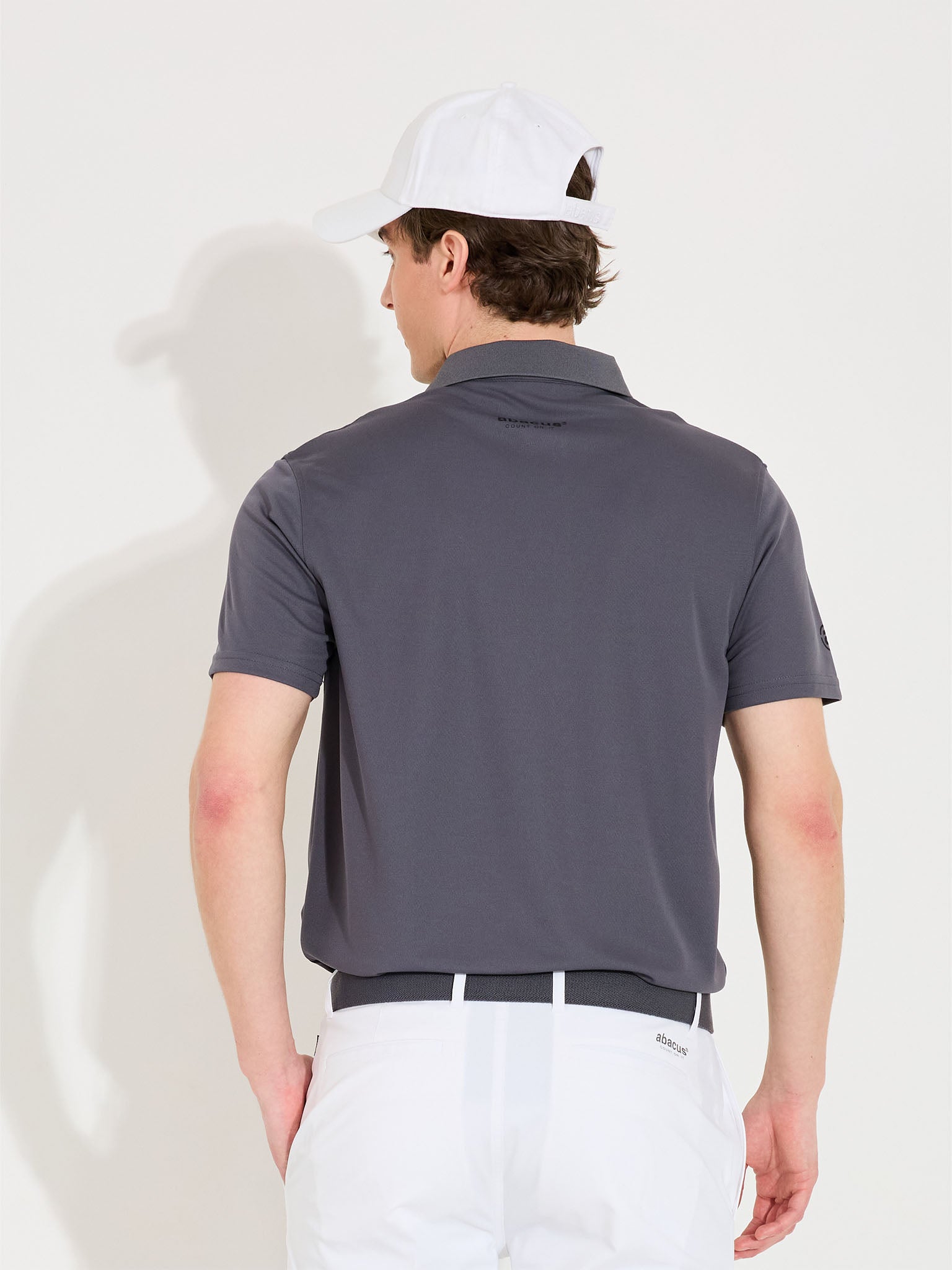 Mens Cray drycool polo - dk.grey