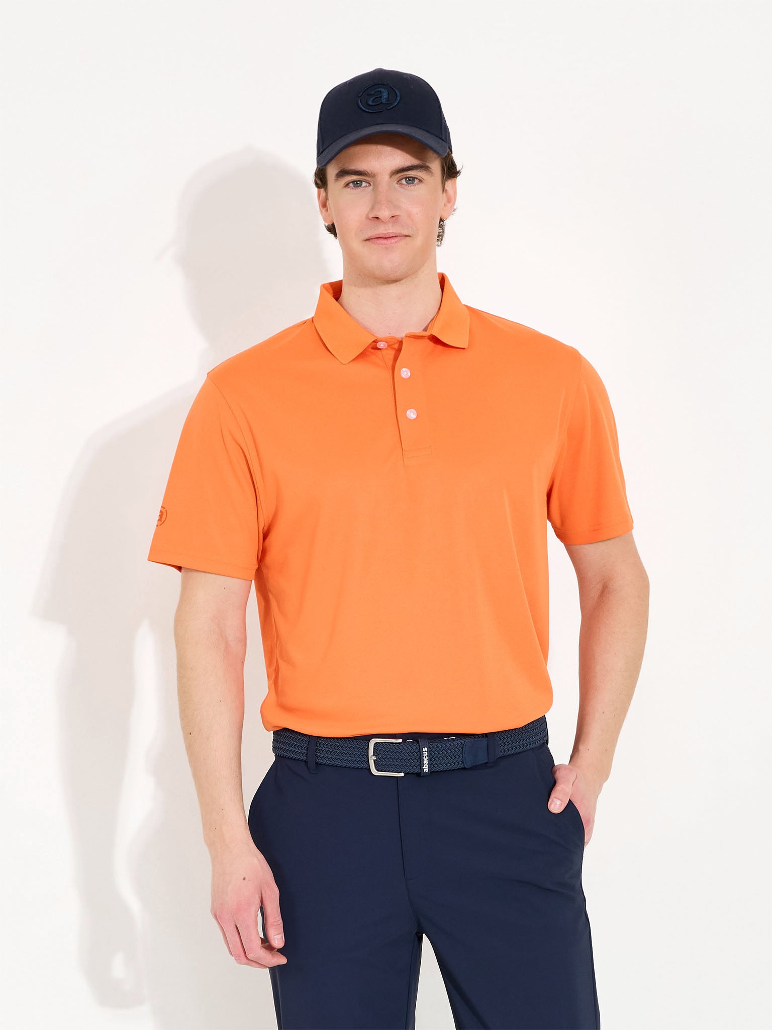 Mens Cray drycool polo - orange