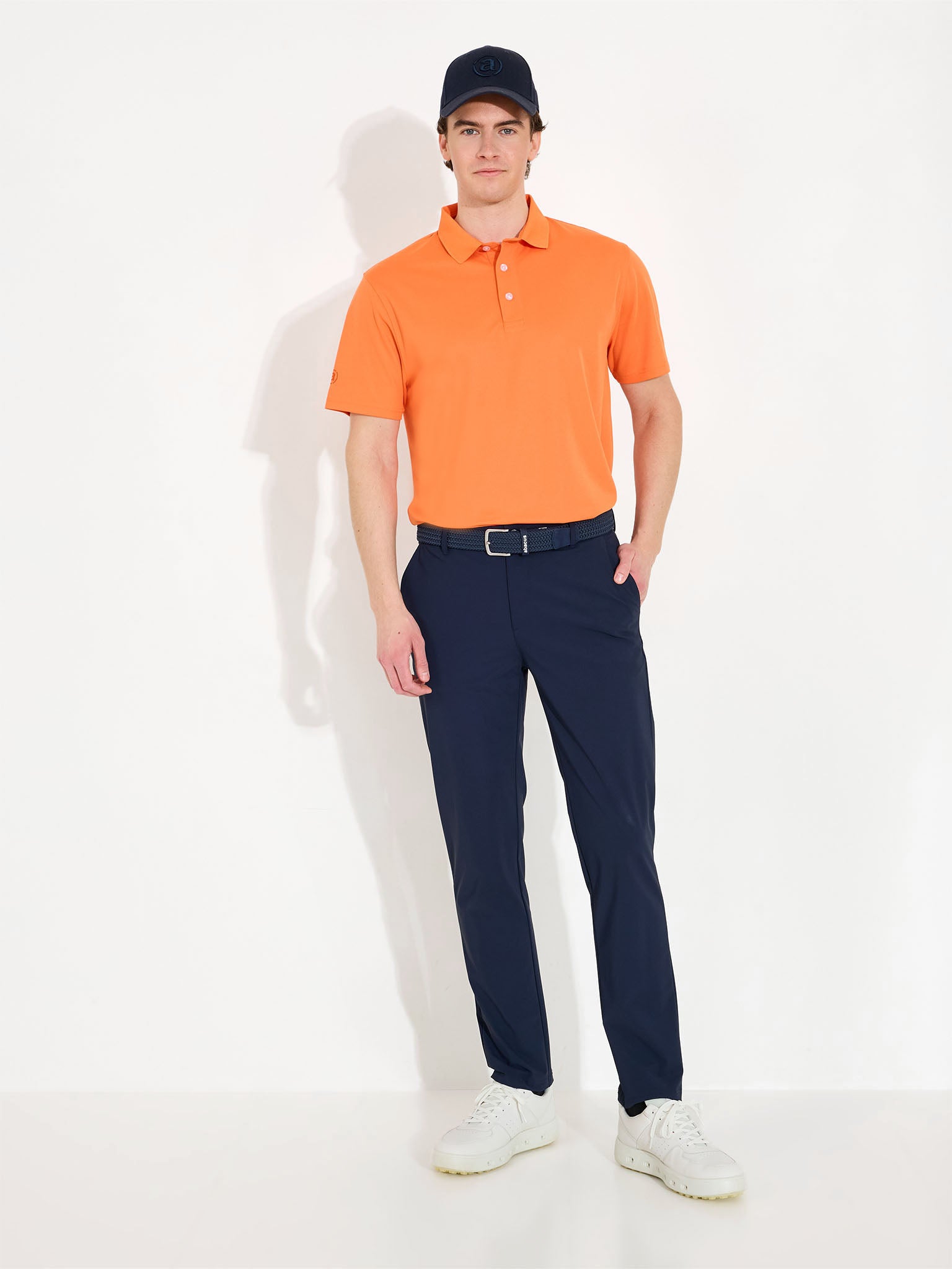 Mens Cray drycool polo - orange-3