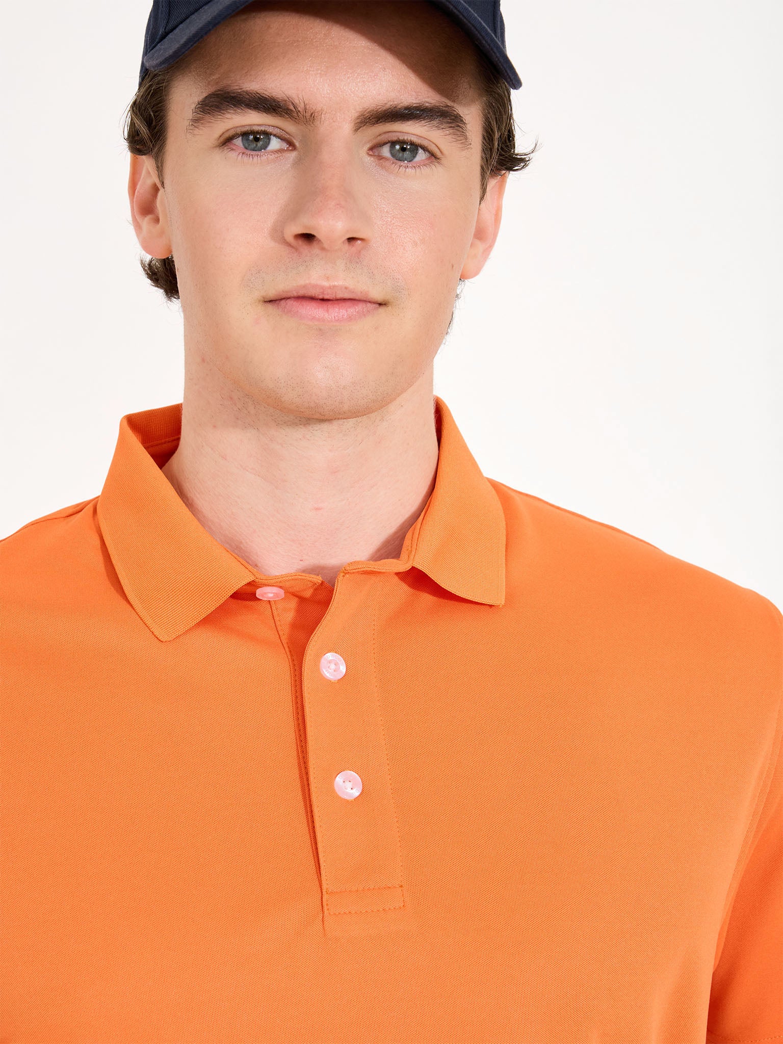 Mens Cray drycool polo - orange-4
