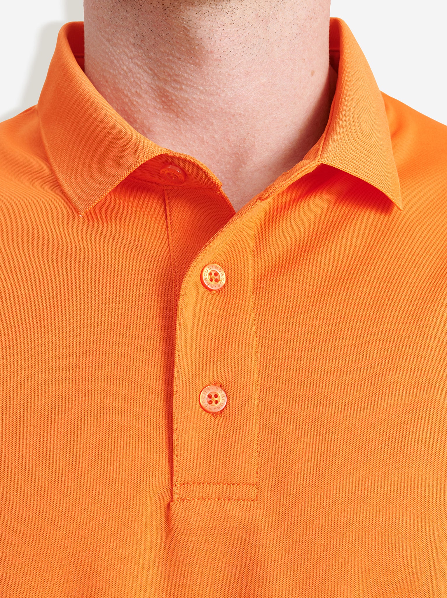 Mens Cray drycool polo - orange-4