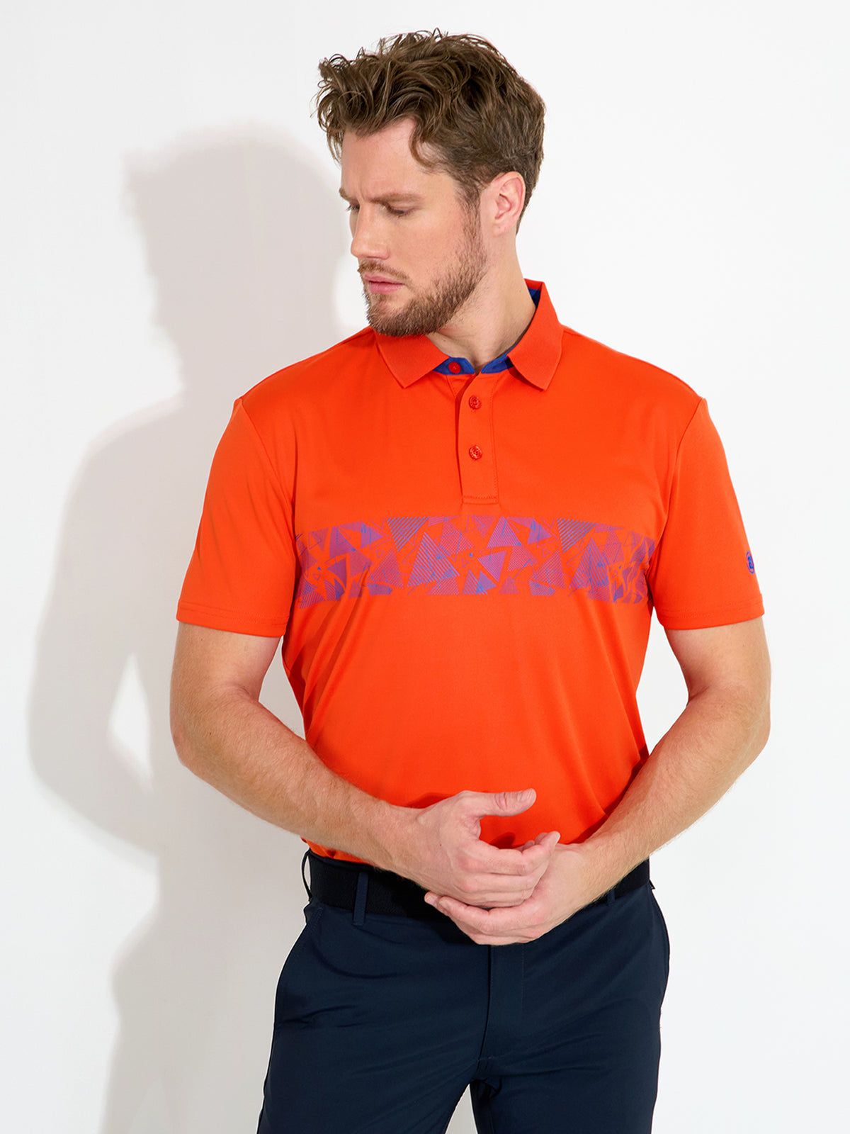 Mens Walton drycool polo - lobster-1