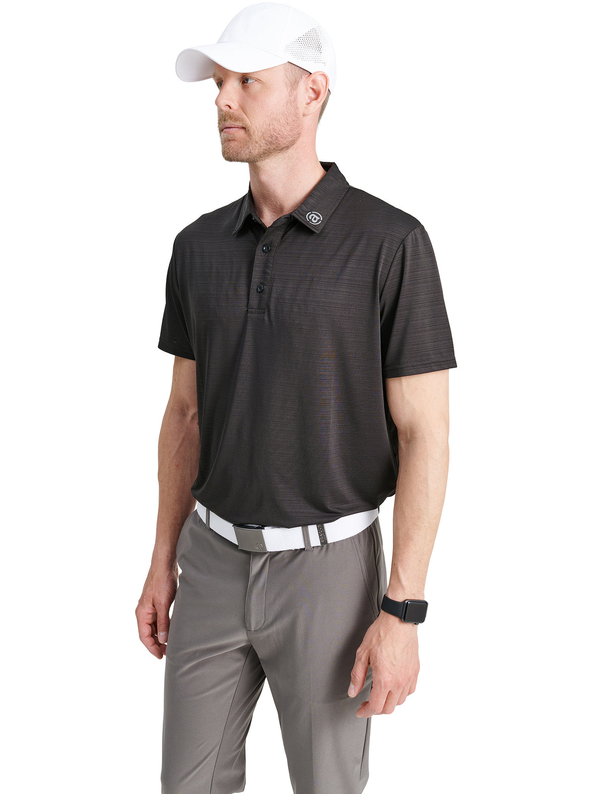 Mens Kauri polo - black-1
