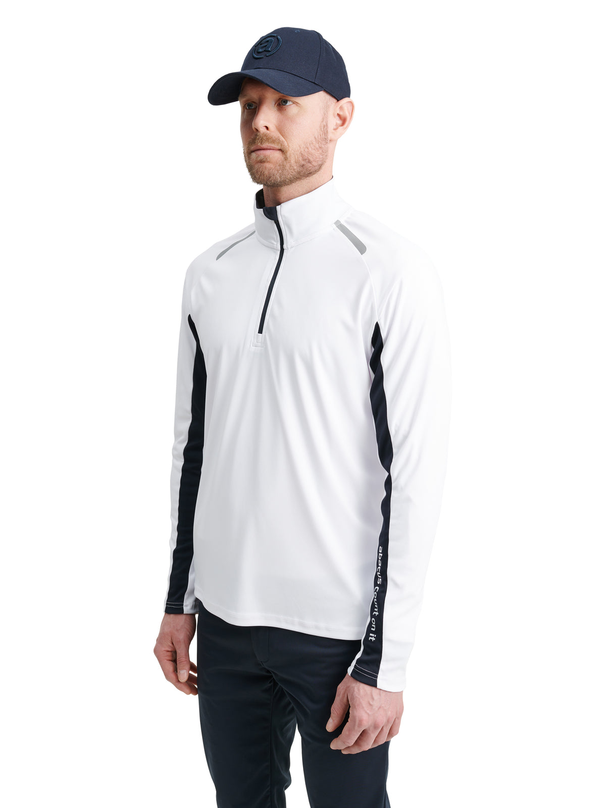Mens Cypress longsleeve - white/navy-1