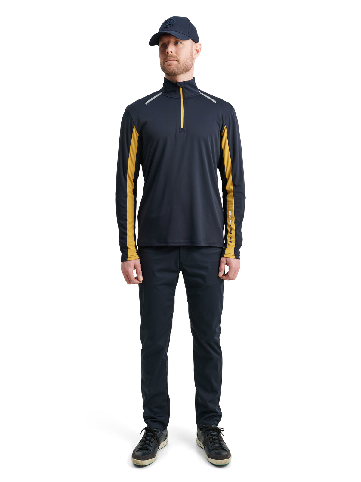 Mens Cypress longsleeve - navy/harvest-2