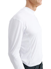 Mens Spin longsleeve - white
