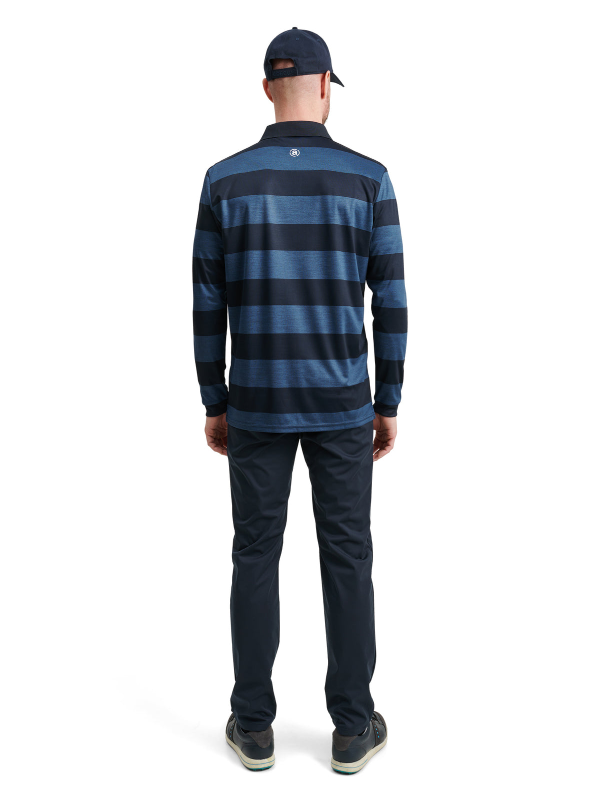 Mens Hudson longsleeve - navy/harvest-5