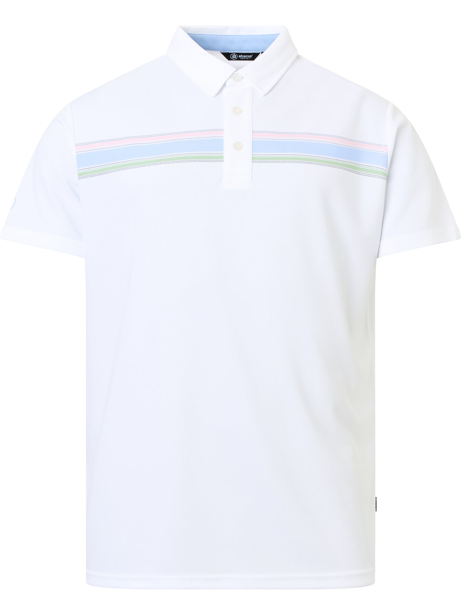 Mens Cruit drycool polo - white/iceblue-6