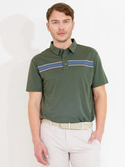 Mens Cruit drycool polo - forest