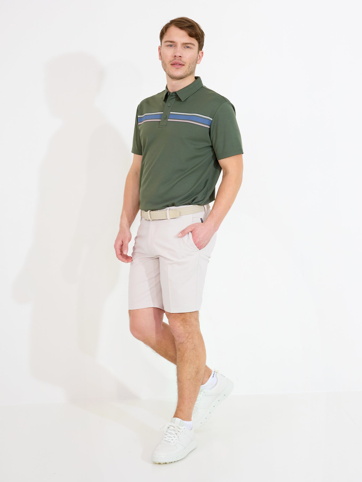Mens Cruit drycool polo - forest-3