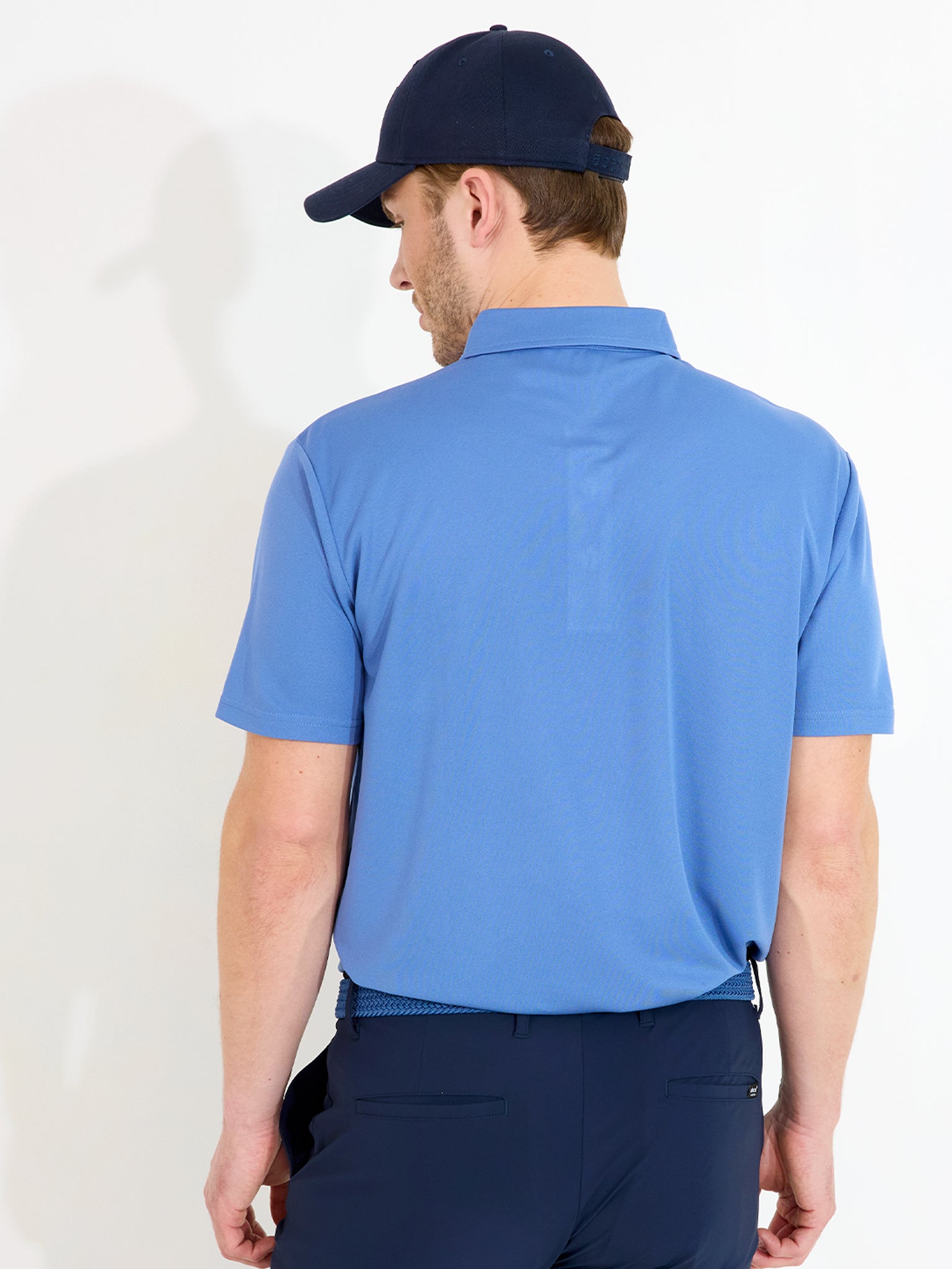 Mens Cruit drycool polo - horizon blue