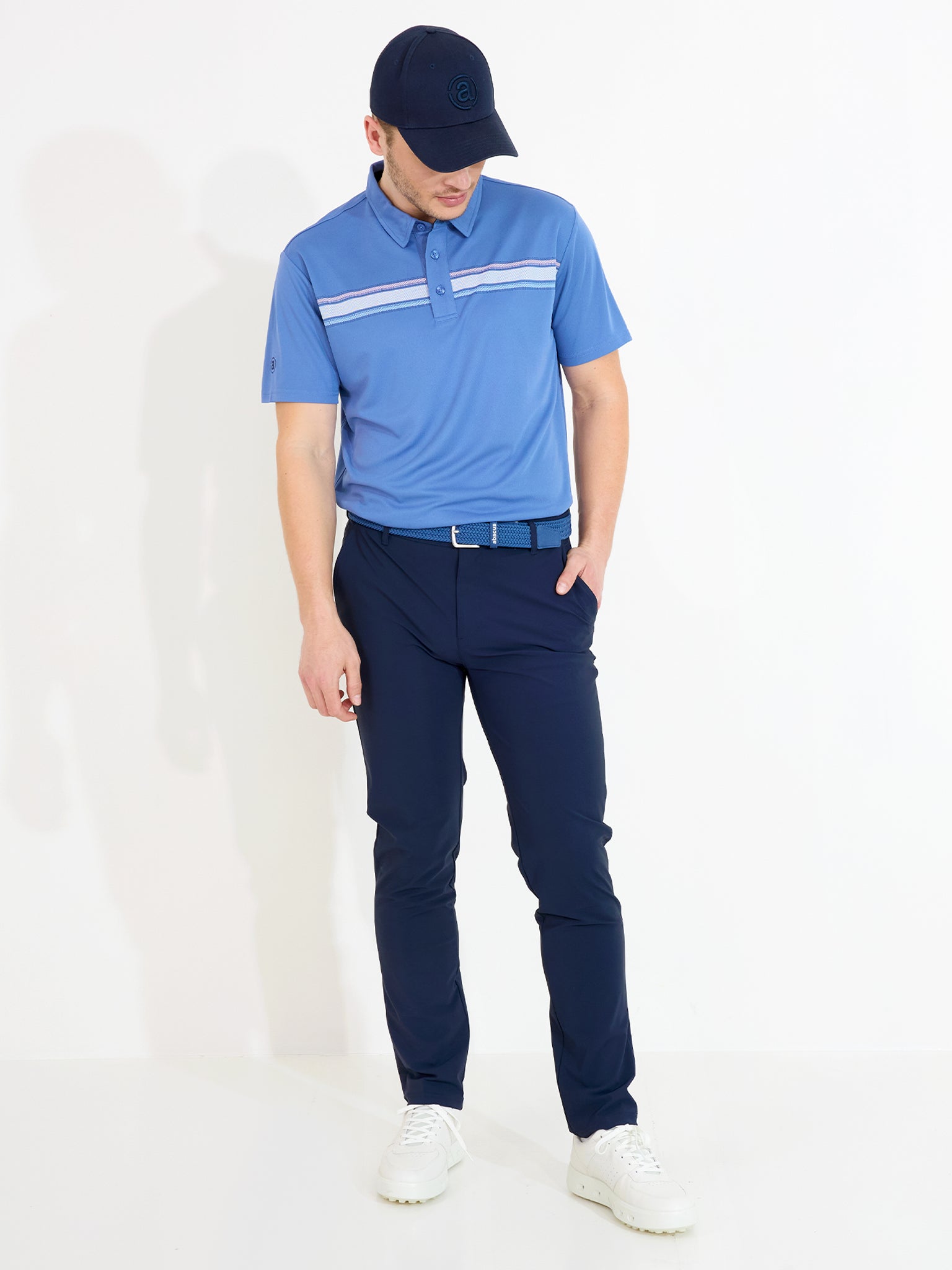 Mens Cruit drycool polo - horizon blue-3