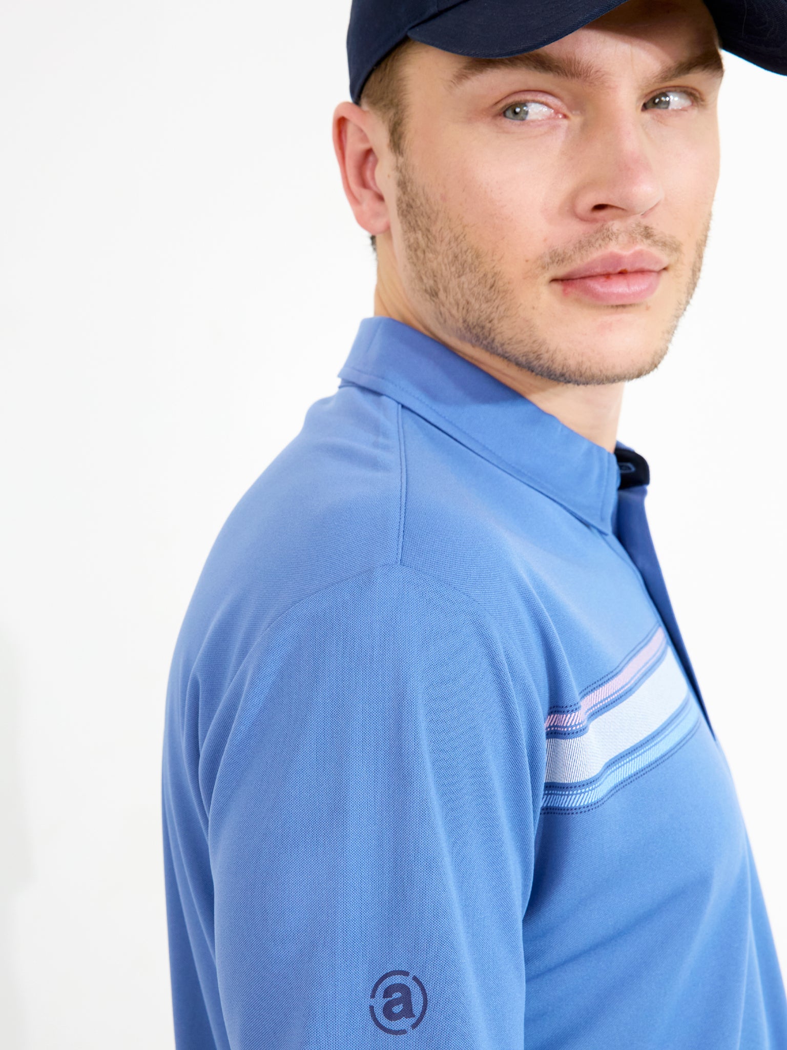 Mens Cruit drycool polo - horizon blue-4